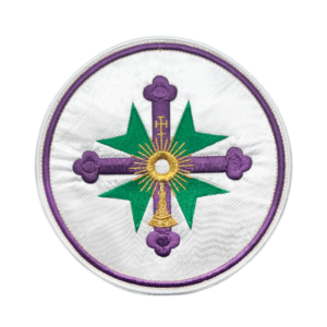 San Gonzalo. Escudo bordado para nazareno