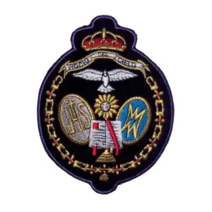 Redención (El Beso de Judas). Escudo bordado para nazareno