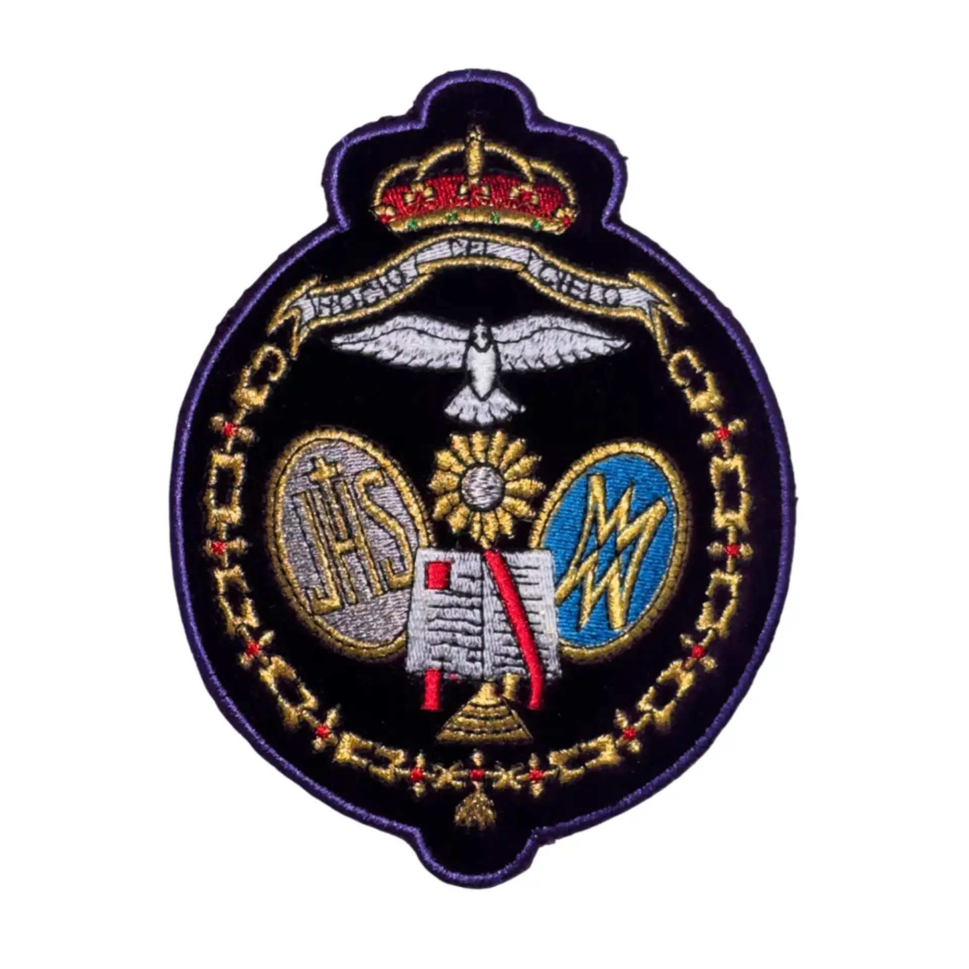 Redención (El Beso de Judas). Escudo bordado para nazareno